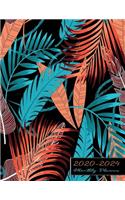 2020-24 Monthly Planner: Calendar Planner and Diary - 60 Months of Use for Scheduling Appointments - Summer Leaves