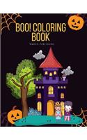 Boo! Coloring Book: Trick or Treat Design Painting to Create Imaginary with Ghosts(8 Happy Time)