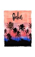 Oahu: Hawaiian Christmas Notebook With Lined College Ruled Paper For Taking Notes. Stylish Tropical Travel Journal Diary 7.5 x 9.25 Inch Soft Cover. For H