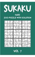 Sukaku Hard 200 Puzzle With Solution Vol 7