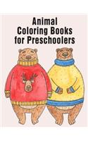 Animal Coloring Books for Preschooler: A Funny Coloring Pages, Christmas Book for Animal Lovers for Kids