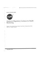 Analysis of Regulatory Guidance for Health Monitoring