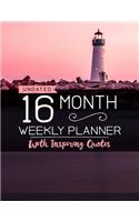 Undated 16 Month Weekly Planner: Personal Planner with Weekly Inspiring Quotes