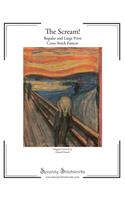 Scream! Cross Stitch Pattern: Regular and Large Print Cross Stitch Chart