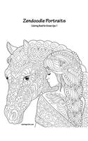 Zendoodle Portraits Coloring Book for Grown-Ups 1