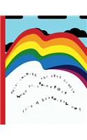 Some people are like clouds when it's a beautiful day they disappear: A dot grid journal to reflect on the ups and down in life and create something positive and creative - Clouds and skewed rainbows funny quote cover 