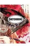 Sketchbook : Girl Anime 14: 120 Pages of 8.5 x 11 Blank Paper for Drawing, Doodling or Sketching (Sketchbooks)