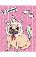 Big Fat Journal Notebook For Dog Lovers Unicorn Pug - Pink: 300 Plus Lined and Numbered Pages With Index Pages In Large 8.5 by 11 Size, Perfect For Writing, Taking Notes, List Making, Journaling and Doodling(6 Big Fat Lined Journal)