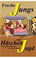 Freche Jungs auf Häschenjagd
