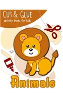 Cut & Glue Activity Book for Kids - Animals
