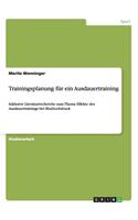 Trainingsplanung für ein Ausdauertraining