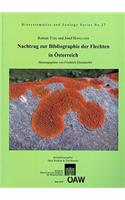 Nachtrag Zur Bibliographie Der Flechten in Osterreich