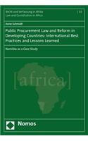 Public Procurement Law and Reform in Developing Countries