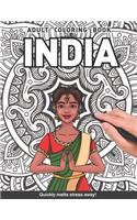 India Adults Coloring Book