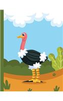 Ostrich Composition notebook