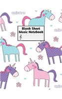 Blank Sheet Music Notebook