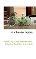 List of Canadian HepaticÃ¦