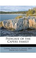 Pedigree of the Capers Family