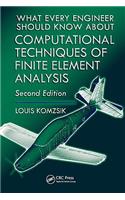 What Every Engineer Should Know about Computational Techniques of Finite Element Analysis