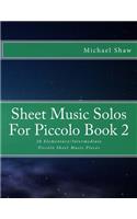 Sheet Music Solos For Piccolo Book 2