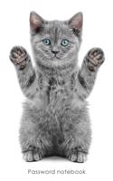 Password Notebook: Small Internet Address and Password Logbook / Journal / Diary - Playful Kitten Cover