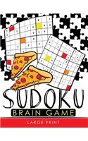 Sudoku Brain Game Large Print: Easy, Medium to Hard Level Puzzles for Adult Sulution inside