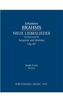 Neue Liebeslieder, Op.65: Study score