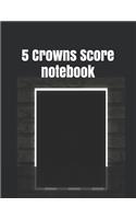 5 Crowns Score notebook