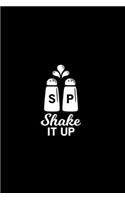 Shake it up Kitchen Pun Notebook [Lined] [6x9] [110 pages]