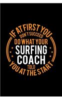 If At First You Don't Succeed Do What Your Surfing Coach Told You At The Start