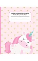 PRIMARY COMPOSITION NOTEBOOK Handwriting Practice Paper