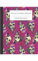 Primary Composition Notebook: Creepy Halloween Kids -Grades K-2 - Handwriting Practice Paper-Primary Ruled With Dotted Midline - 100 Pgs 50 Sheets - Premium - 8x10" -Practice Gui