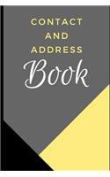 Contact and Address Book: 160 pages with notebook