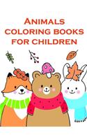Animals coloring books for children