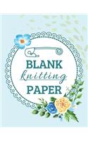 Blank knitting paper