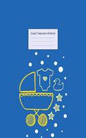 Graph Composition Notebook: Grid Paper Notebook: Large Size 8.5x11 Inches, 110 pages. Notebook Journal: Blue Baby Stroller Workbook for Preschoolers Students Teens Adults for S