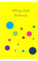 Daily Goal Planner: Increase Your Productivity and Reach Your Goal - 6 Months - Undated - 6x9 - Yellow Dot Cover