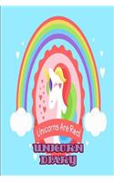 Unicorn Diary: Pretty Unicorn 2019 Daily Planner Diary a Day to a Page