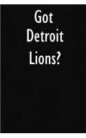 Got Detroit Lions?: Detroit Lions Journal Diary Notebook