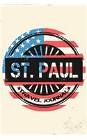 St. Paul Travel Journal: Blank Lined Vacation Holiday Notebook