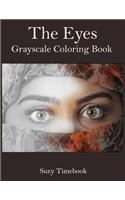 The Eyes Grayscale Coloring Book