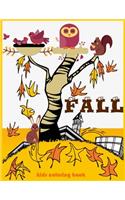 Fall Kids coloring book