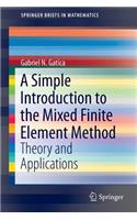 Simple Introduction to the Mixed Finite Element Method