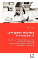 Development Following Premature Birth