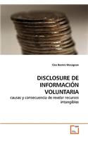Disclosure de Información Voluntaria