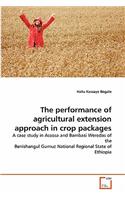 performance of agricultural extension approach in crop packages