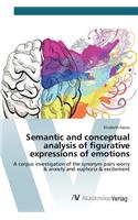 Semantic and conceptual analysis of figurative expressions of emotions