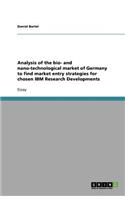 Analysis of the bio- and nano-technological market of Germany to find market entry strategies for chosen IBM Research Developments
