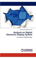 Analysis on Digital Electronic Display System