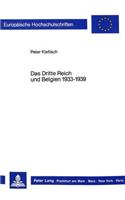 Das Dritte Reich Und Belgien 1933-1939